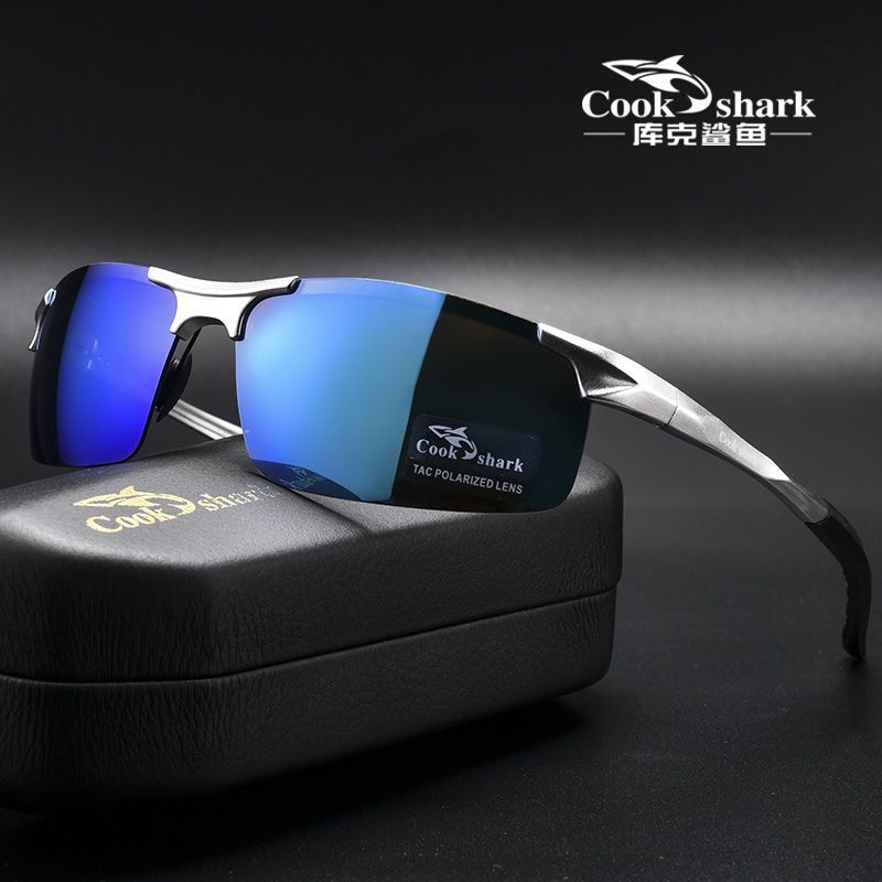 cook shark color changing sunglasses fishing outdoor men polarized day and night sunglasses glasses for driving full figure
