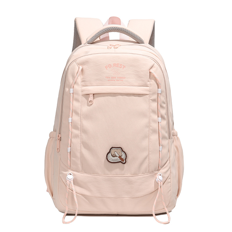 simple korean style contrast color new schoolbag convenient travel casual backpack good-looking stain-resistant large capacity backpack details Picture
