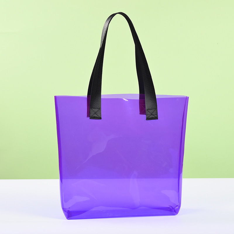spot pvc transparent jelly pack handbag thickened red wine drink packaging bag wedding candy gift bag customization full figure