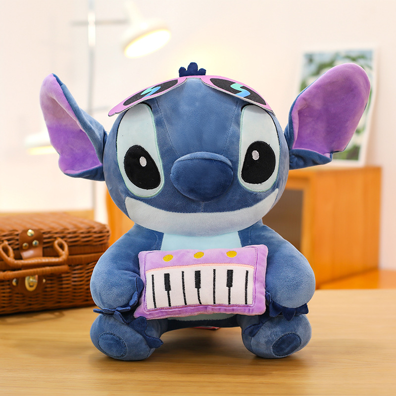 foreign trade new cartoon creative music stitch plush toy doll give children presents prize claw doll wholesale details Picture