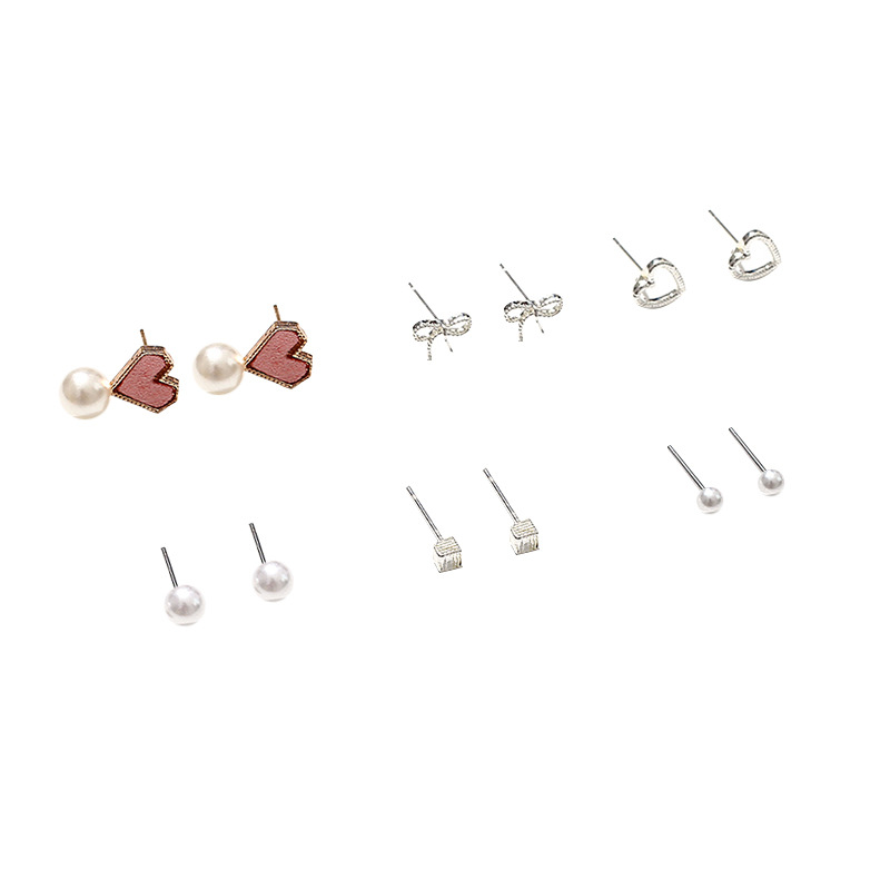week earrings suit 2025 new trendy women's simple and compact all-match online influencer refined sleeping no need to take off earrings Item Picture