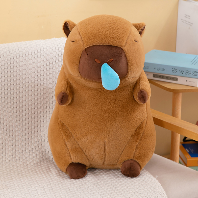 animal capabala doll capybara doll pillow plush toy birthday gift large capacity student backpack full figure