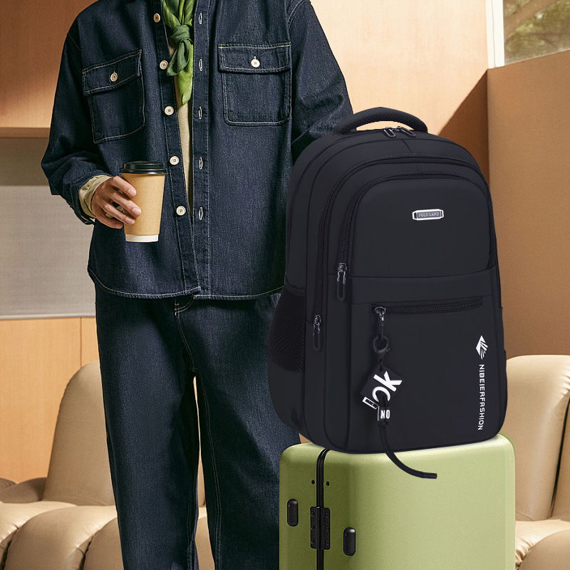 backpack men's large capacity business leisure travel computer tide high school junior high school student schoolbag college students' backpack Specification drawing