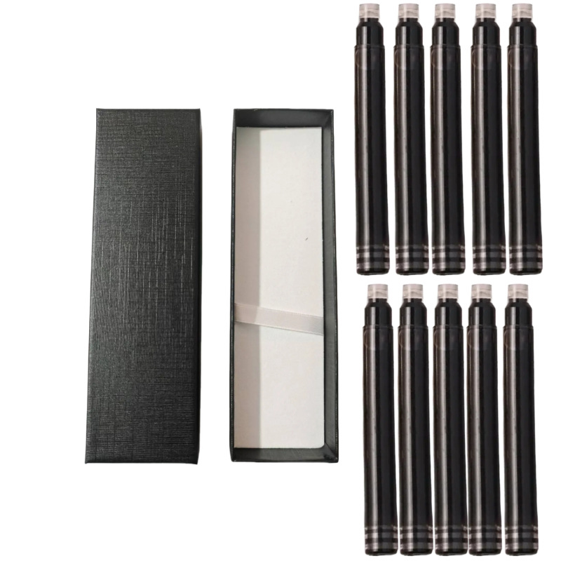 elementary school student metallic pen multi-color metal pen holder can be changed ink sac 0.38 0.5mm training class pen engraved logo details Picture