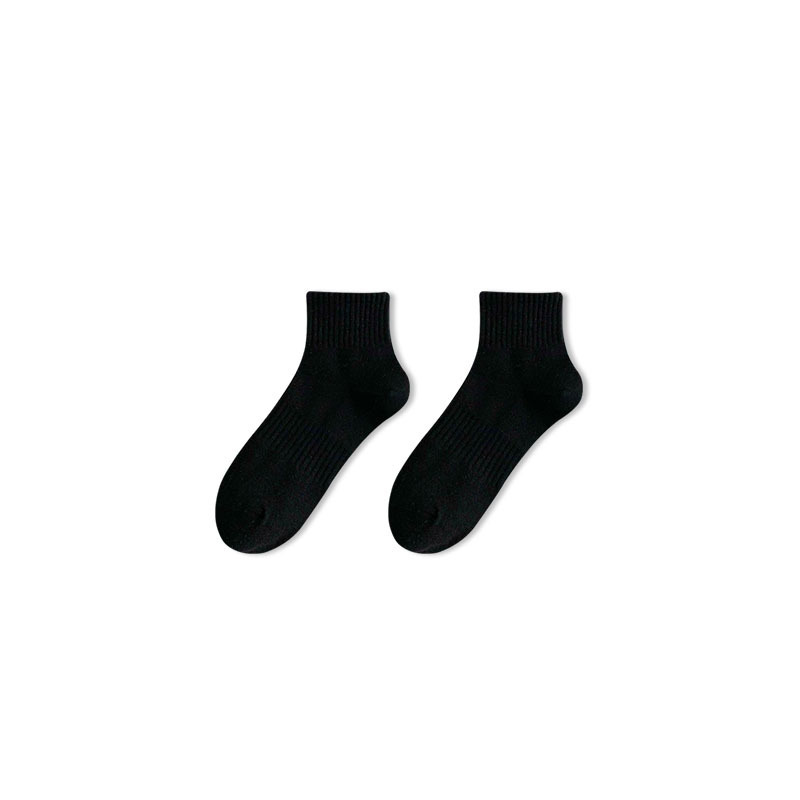 white socks women's autumn and winter socks sports black cotton ins tide women's short socks solid color spring and autumn tube socks Specification drawing