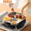 plus-sized thickened and large-capacity three-in-one breakfast pot multi-grid pan fried eggs fried dumplings steak dedicated pot breakfast non-stick pan Item Picture