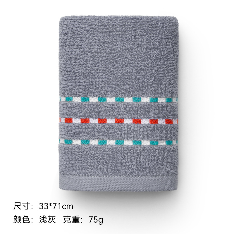 [three] sanli towel pure cotton plain face towel honeycomb satin big towel adult pure cotton towel commercial super labor protection details Picture