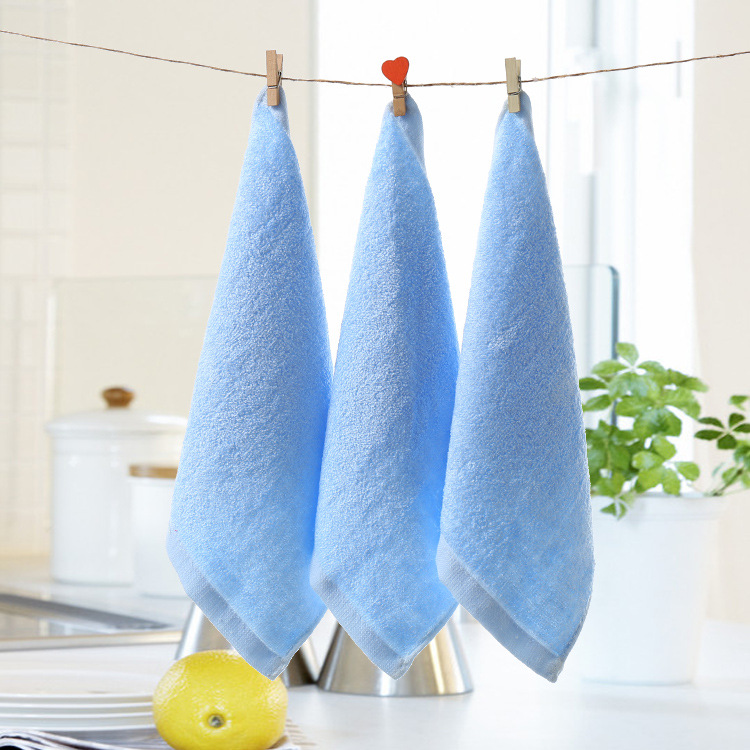 bamboo fiber face towel kindergarten small towels absorbent children handkerchief baby face towel saliva towel wholesale factory details Picture