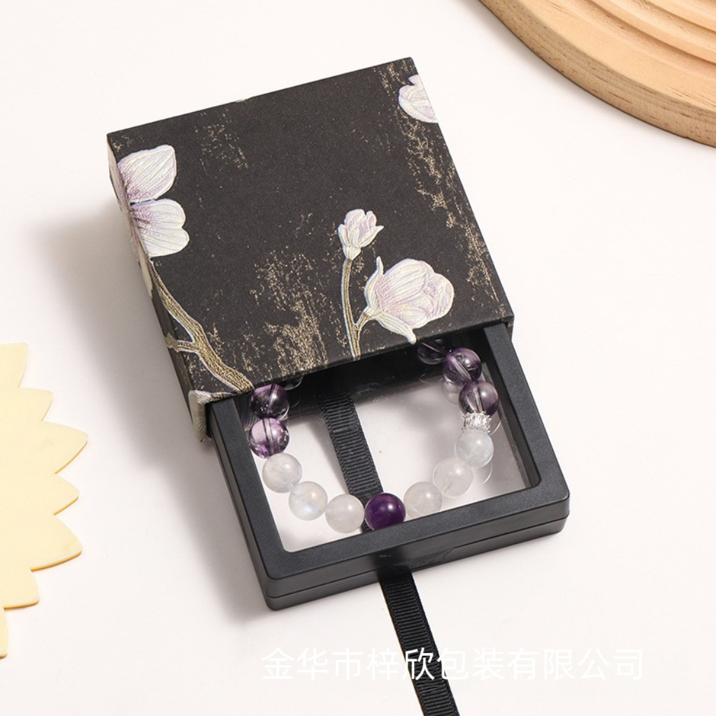 pe film suspension box display organizer jewellery box crystal bracelet box advanced sense bracelet box Specification drawing
