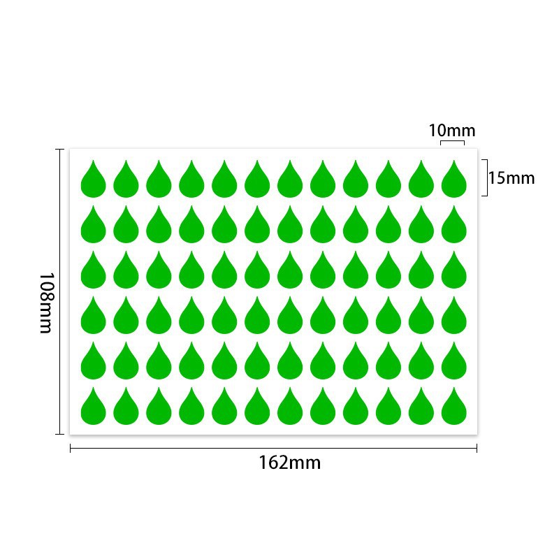 colorful dots water drops raindrops stickers handwritten index marking journal decoration coated paper label sticker details Picture