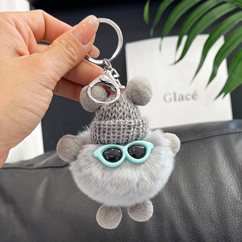 new cute pet small briquette monster doll pendant anti-lost keychain schoolbag pendant plush super cute gift full figure