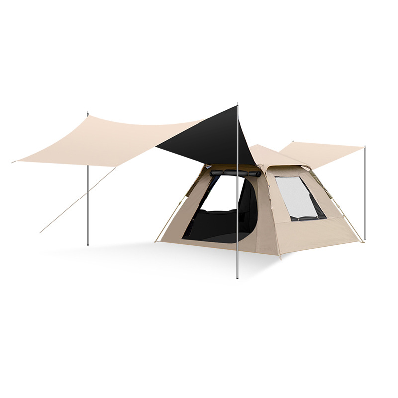 factory tent outdoor camping overnight folding portable canopy 2-in-1 automatic camping full set instrument details Picture