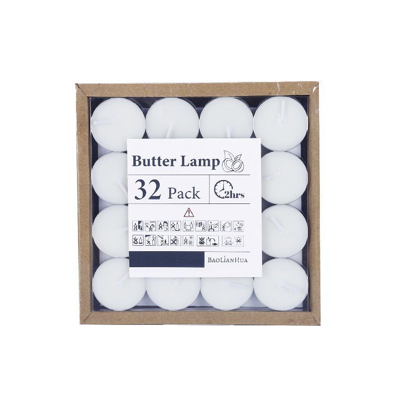 2/4 hours tealight hotel proposal birthday aromatherapy candle insulation heating tea making small candle light wholesale details Picture