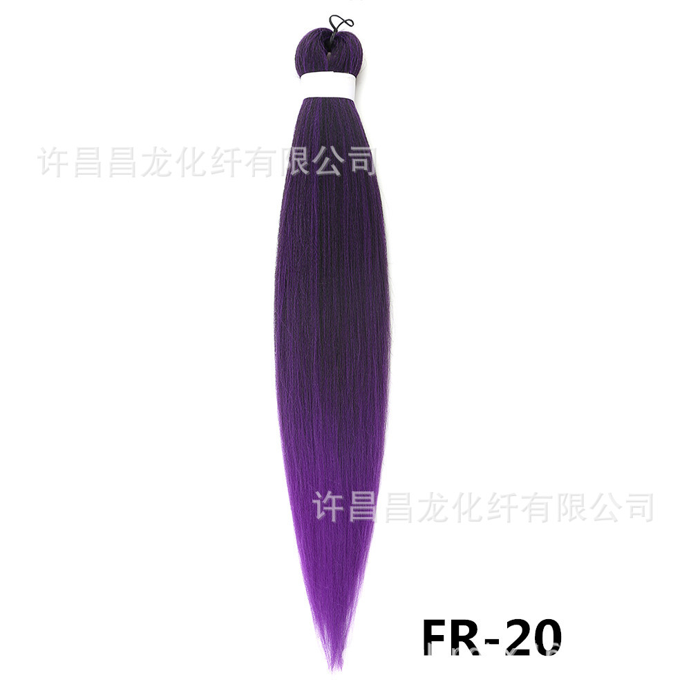 pvc low temperature flame retardant fluffy ez pull block big braid low temperature shaping wig wholesale 26 inch 90gez braid Specification drawing