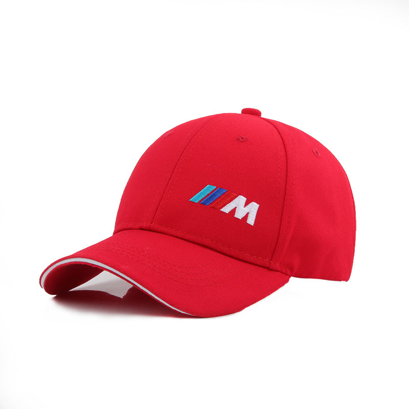 hat spring and autumn korean style embroidered car logo m baseball cap 4s store anniversary celebration gift cap foreign trade car cap full figure