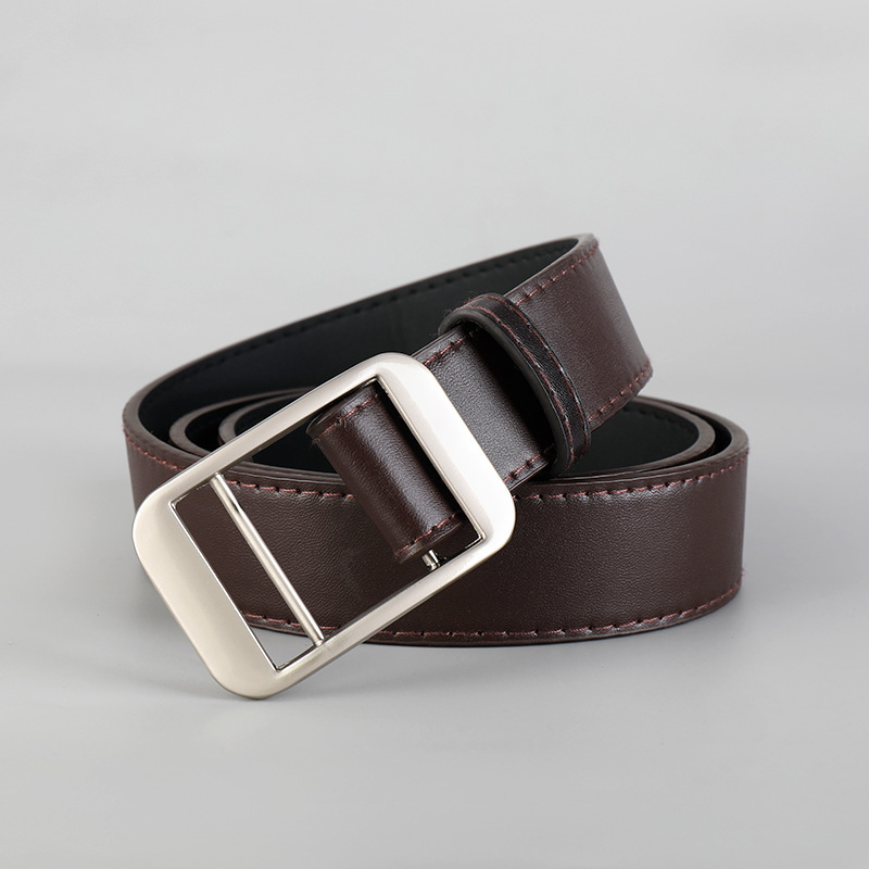 lazy punch-free belt unisex simple non-hole belt jeans belt belt ins korean style fashion belt full figure