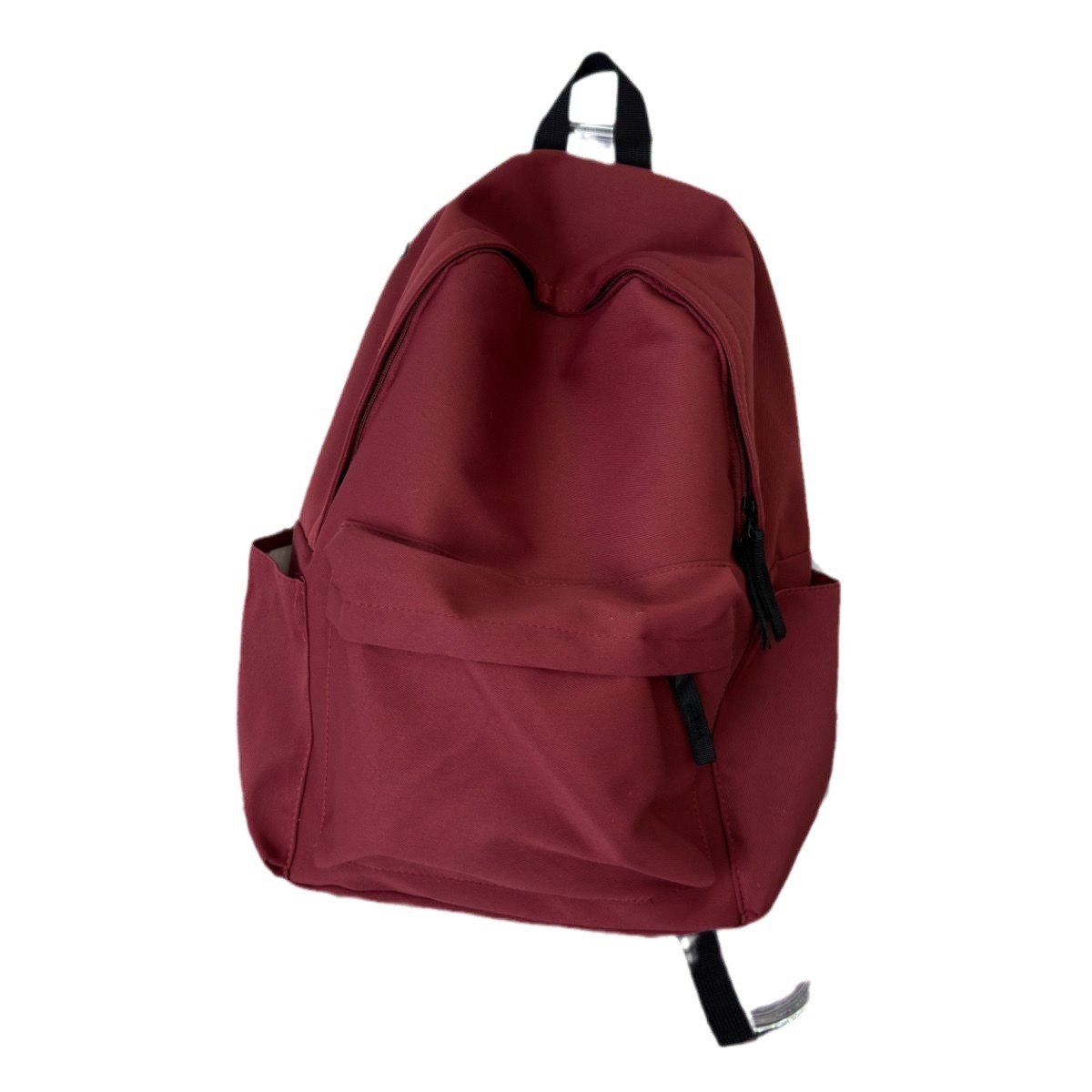 korean style ins schoolbag female middle school student large capacity simple solid color backpack junior high school high school and college student backpack male details Picture