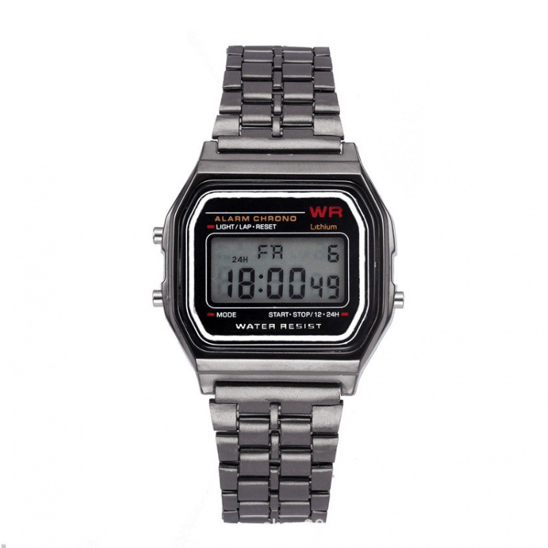 2023 steel belt led electronic watch ultra-thin gold and silver cold light watch f91w steel belt harajuku style fashion multi-function watch Application Scenario