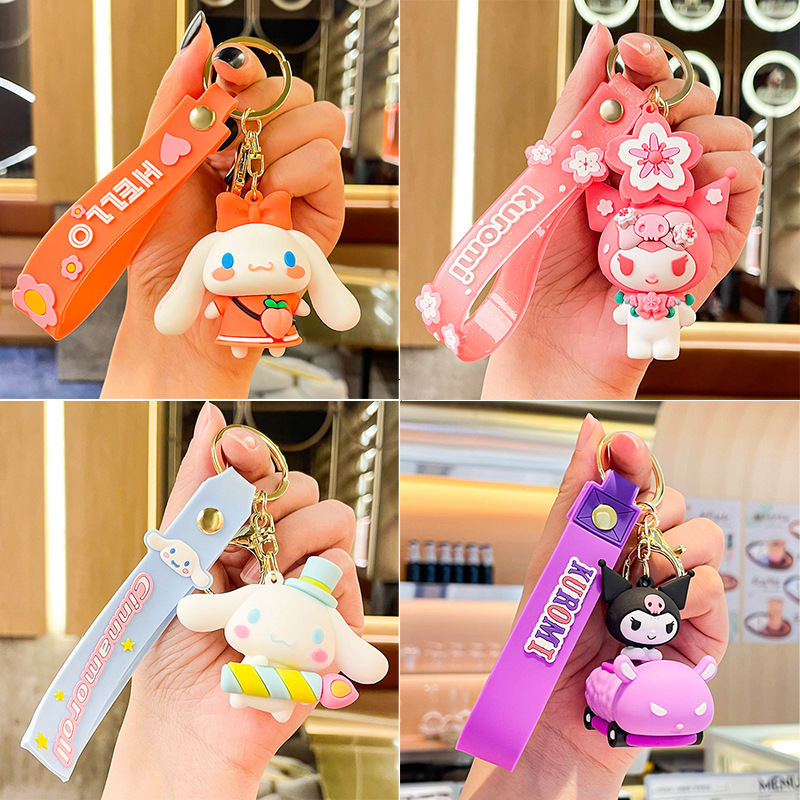 creative sanrio big ear dog keychain pendant small jewelry clow m key ring pendants small commodity small gift full figure