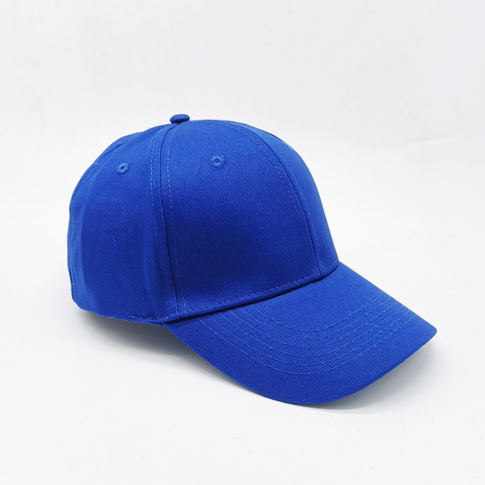 hat men and women solid color pure cotton light board baseball cap sports sun protection sun-poof peaked cap advertising cap factory wholesale full figure
