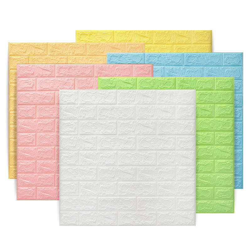 foam 3d stereo wall self-adhesive sticker wallpaper anti-collision soft bag bedroom decorative waterproof moisture-proof wall sticker wallpaper Application Scenario