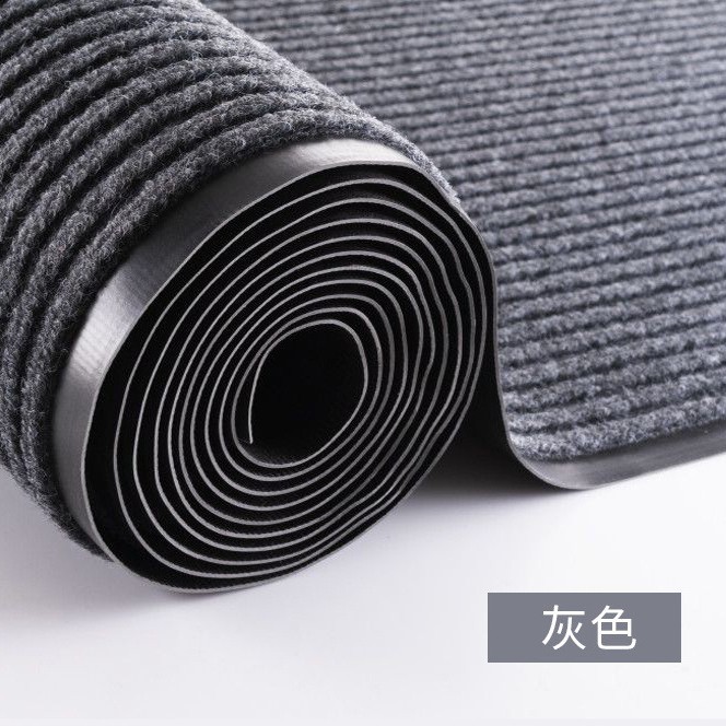double stripe carpet cutting door corridor aisle pvc doormat household dust removal floor mat hotel absorbent floor mat full figure
