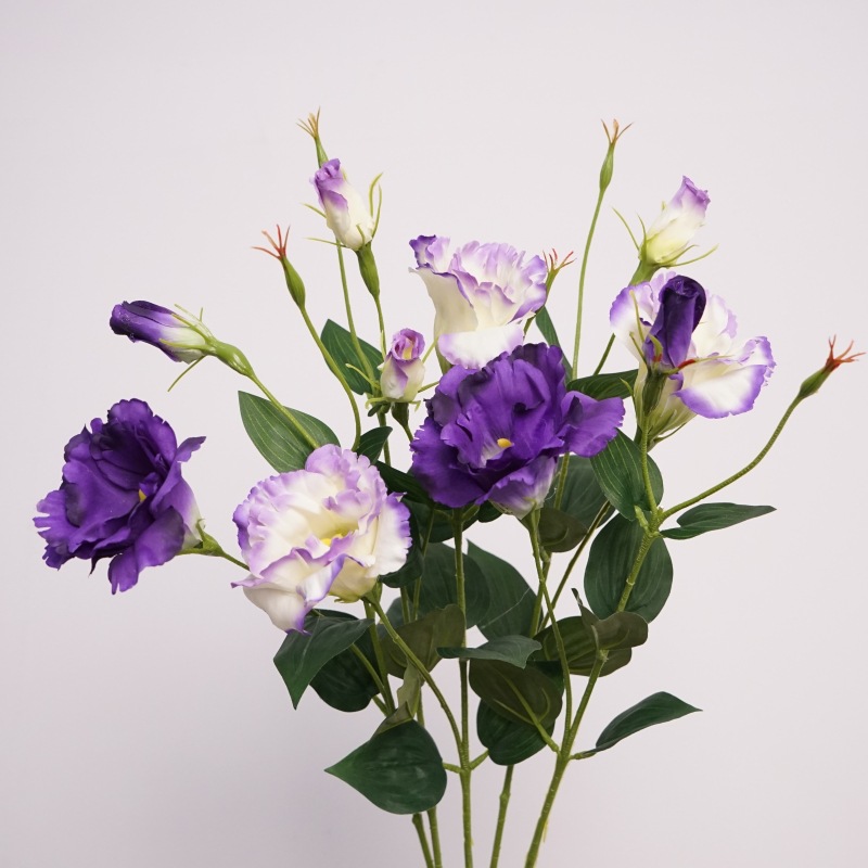 eustoma new artificial flower home decorative fake flower sample room decoration bouquet wedding road lead flower photography props full figure