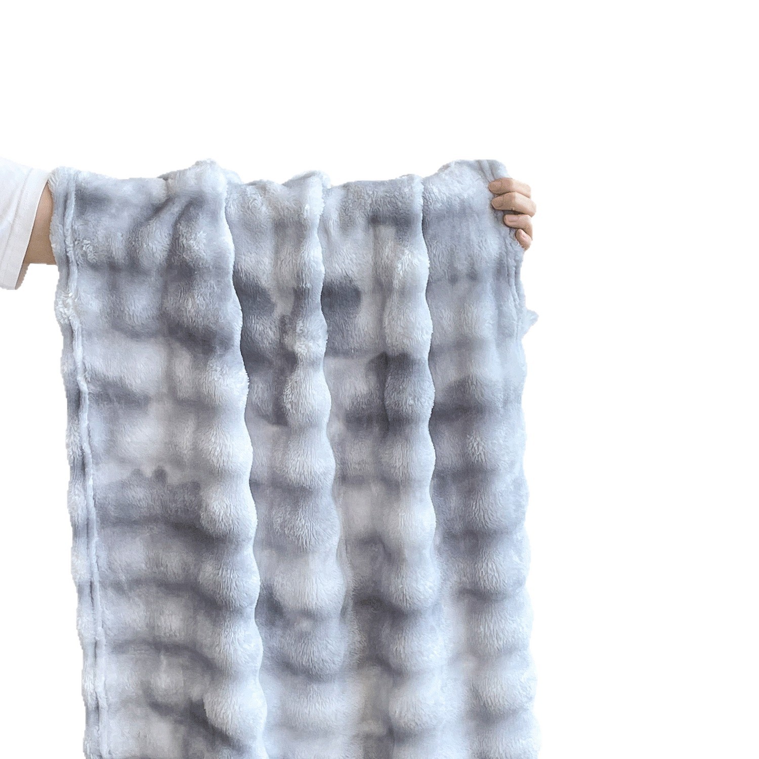 dehaired angora blanket thickened winter sofa blanket office nap coral fleece shawl air conditioning blanket quilt for bed Item Picture