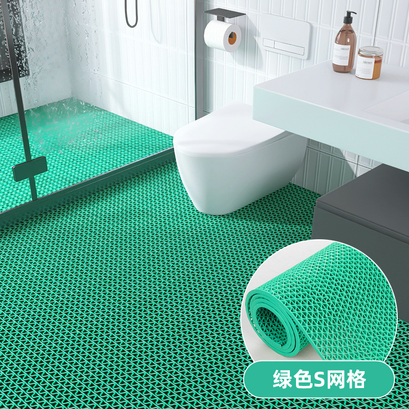 hollow pvc plastic carpeting bathroom bathroom swimming pool kitchen stain-resistant floor mat household waterproof non-slip floor mat Specification drawing