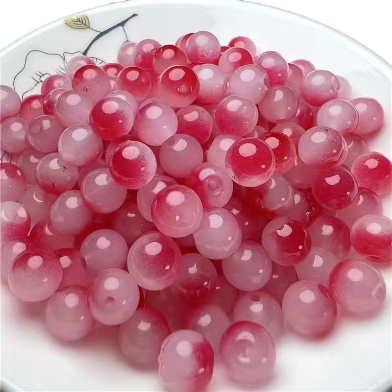 500 pcs 8mm bodhi bead playing bracelet hand toy jade bead round beads diy bead accessories necklace curtain scattered beads full figure