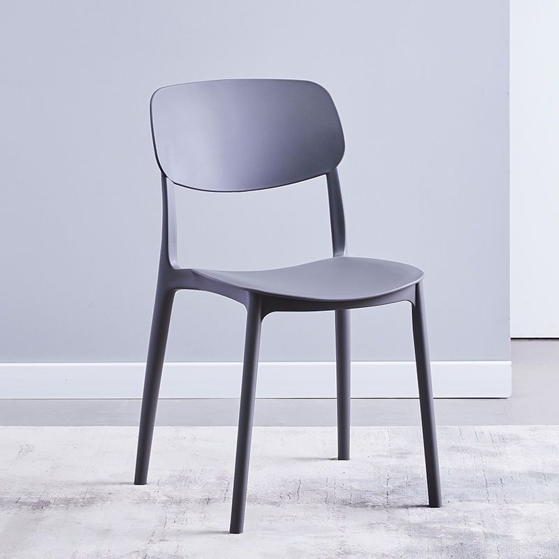household minimalist living room armchair thick office chair conference chair leisure plastic dining chair adult plastic chair Item Picture