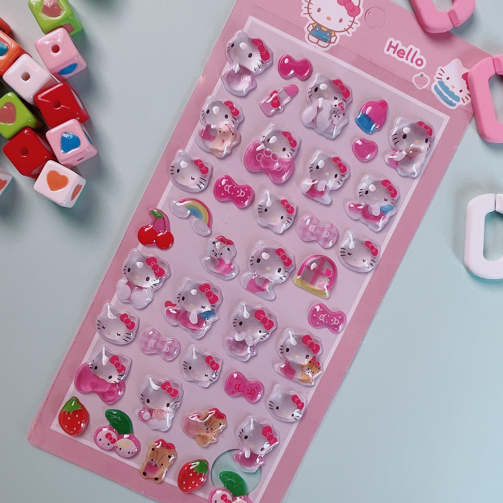 cute stickers 3d relief  sanrio clow m clownfish peripheral phone case tablet decorative sticker Application Scenario