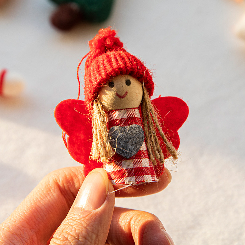 christmas decorations creative christmas tree cartoon elk felt pendant diy material little doll christmas gift Application Scenario