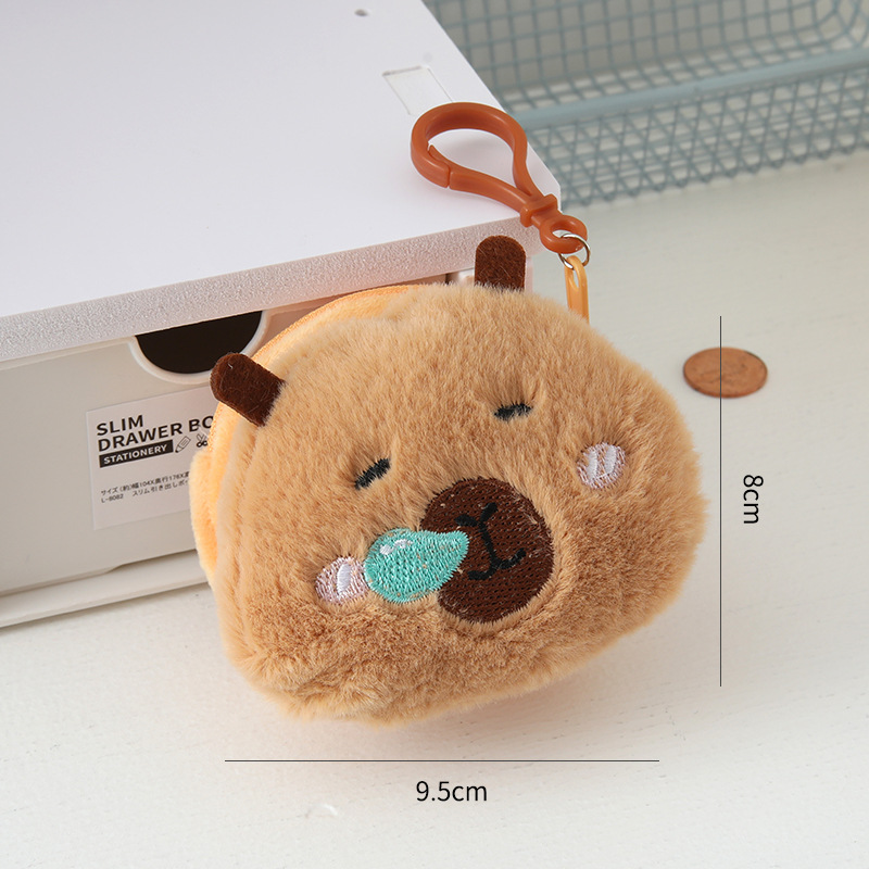 capabala coin purse cute storage bag children's school cartoon plush coin pocket doll mini wallet Application Scenario