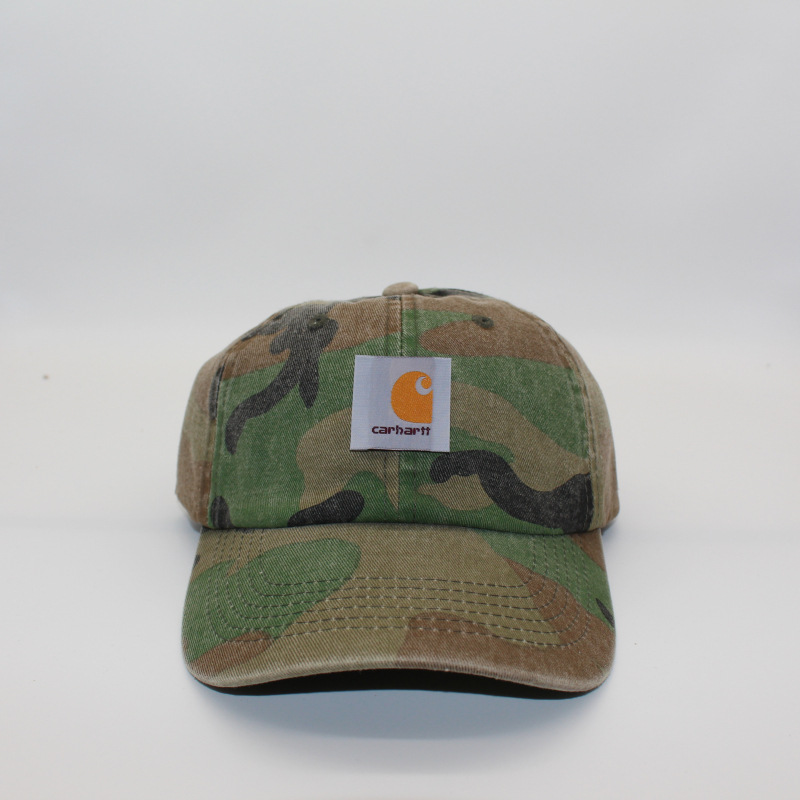 washed old fashion brand workwear neutral baseball cap soft top curved brim peaked cap foreign trade couple travel sun hat details Picture