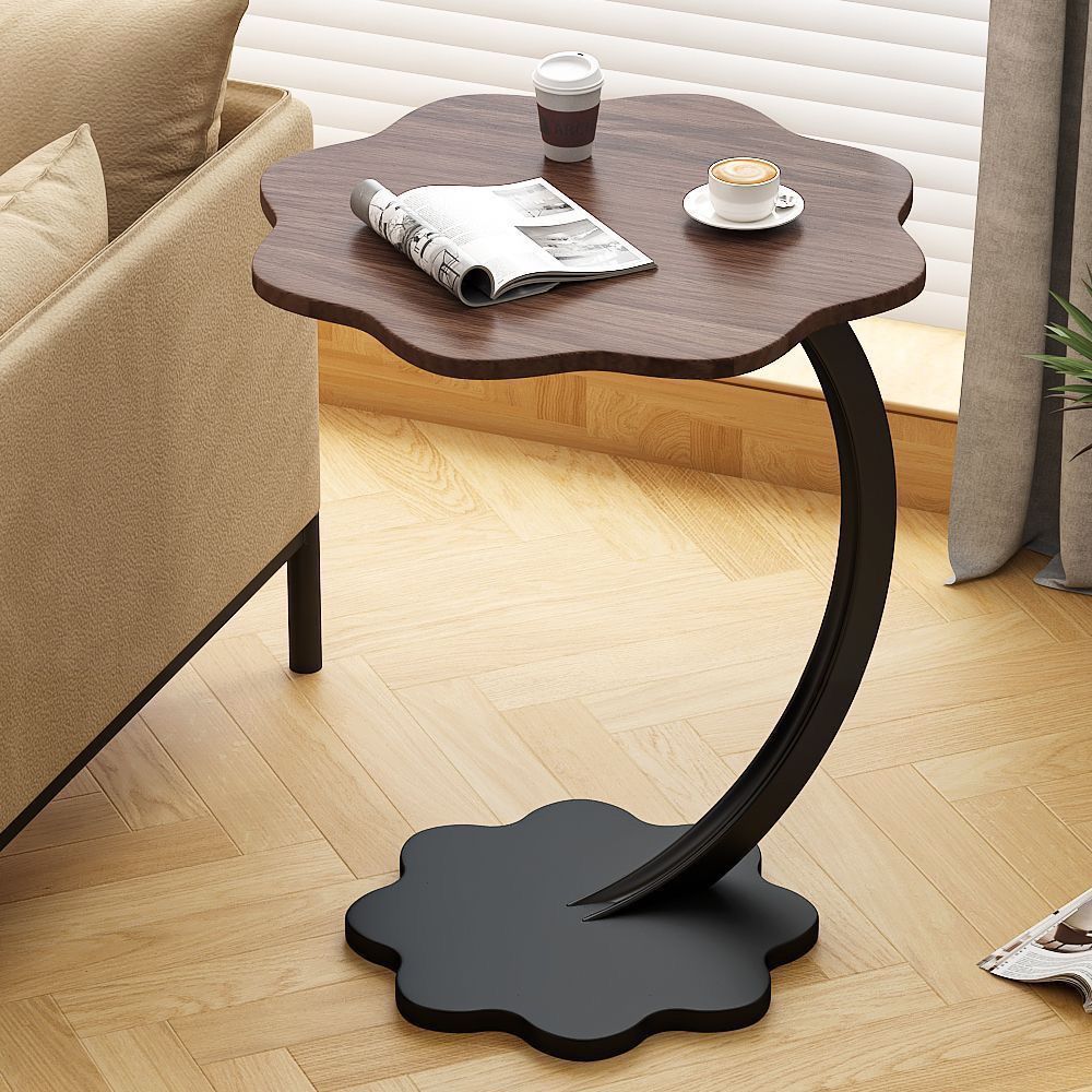 flower side cream style small coffee table bedside small table living room sofa side table rental room simple small furniture Specification drawing