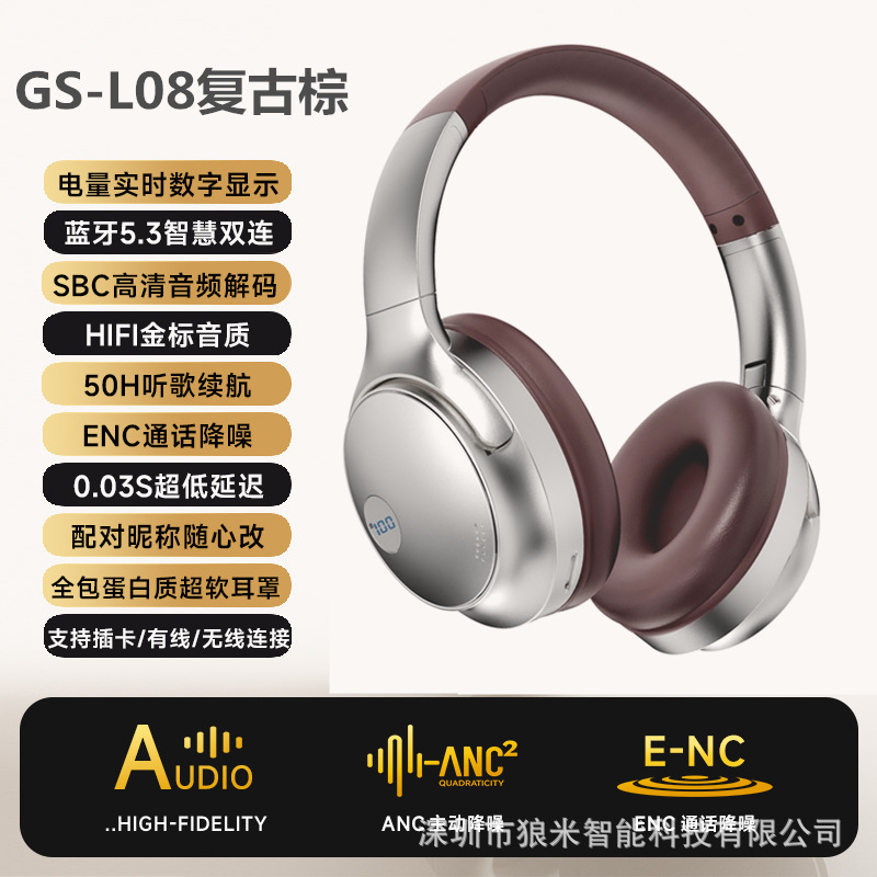 bluetooth headset vj901 retro headset card incense inserted folding music wireless noise reduction headset factory direct sales Item Picture