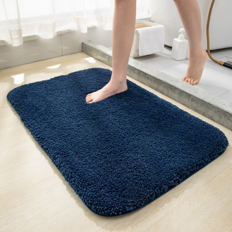plush thickened floor mat carpet simple bathroom absorbent door mat square floor mat bathroom non-slip mat foreign trade Item Picture