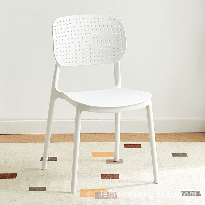 plastic chair nordic restaurant thickened armchair household dining table chair commercial dining chair modern minimalist stool full figure