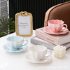 ins style dream flower ceramic mug good-looking petals coffee set set office couple water cup Application Scenario