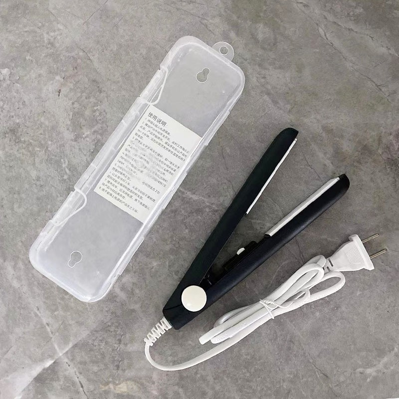 mini hair styling iron female hair straightener hair curler dual-use small bang clip hair curler student portable details Picture