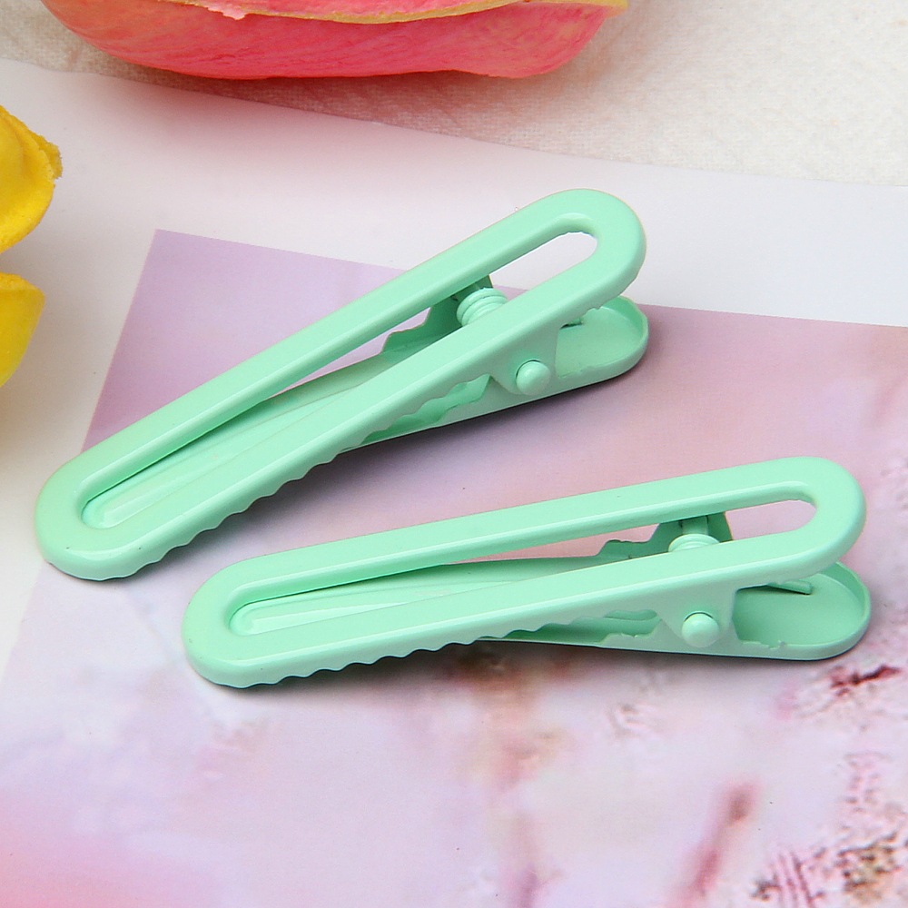 5cm small size u-clips bright surface electroplating candy color hairpin diy seamless barrettes bang clip hairpin for girls bb clip Item Picture