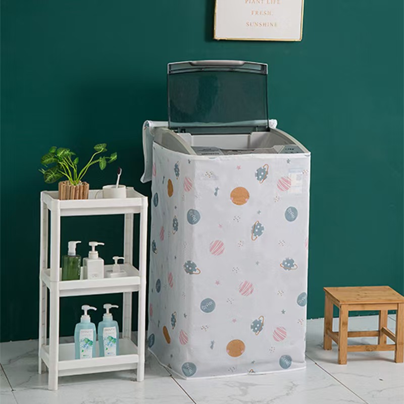 PEVA washing machine thickened dust cover, household cartoon drum no-wash universal waterproof cover cloth Item Picture