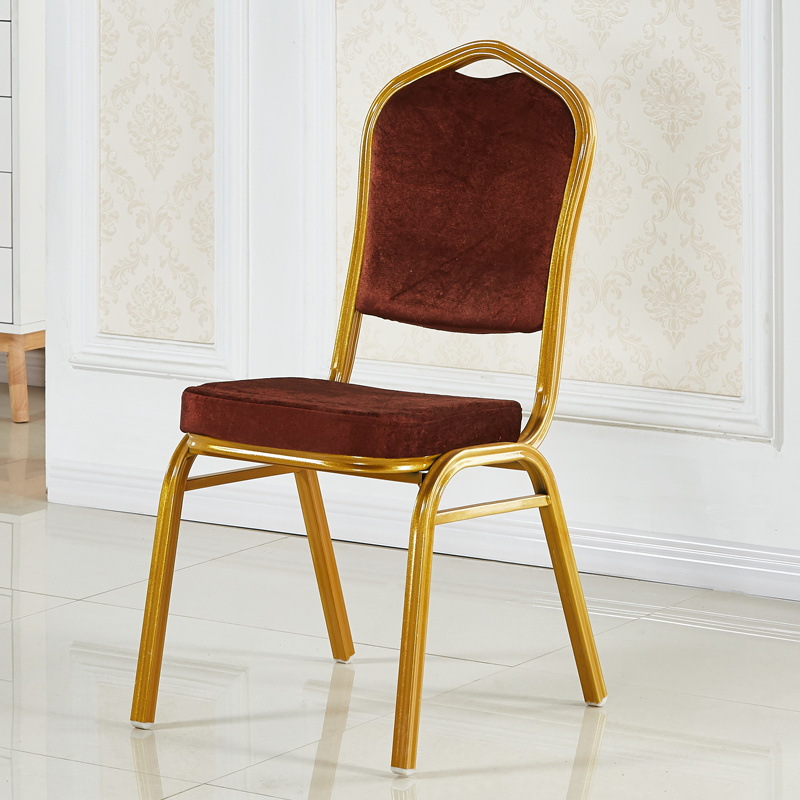 hotel chair banquet hall chair activity conference commercial iron chairs dedicated for restaurants wedding chair red backrest chair Application Scenario