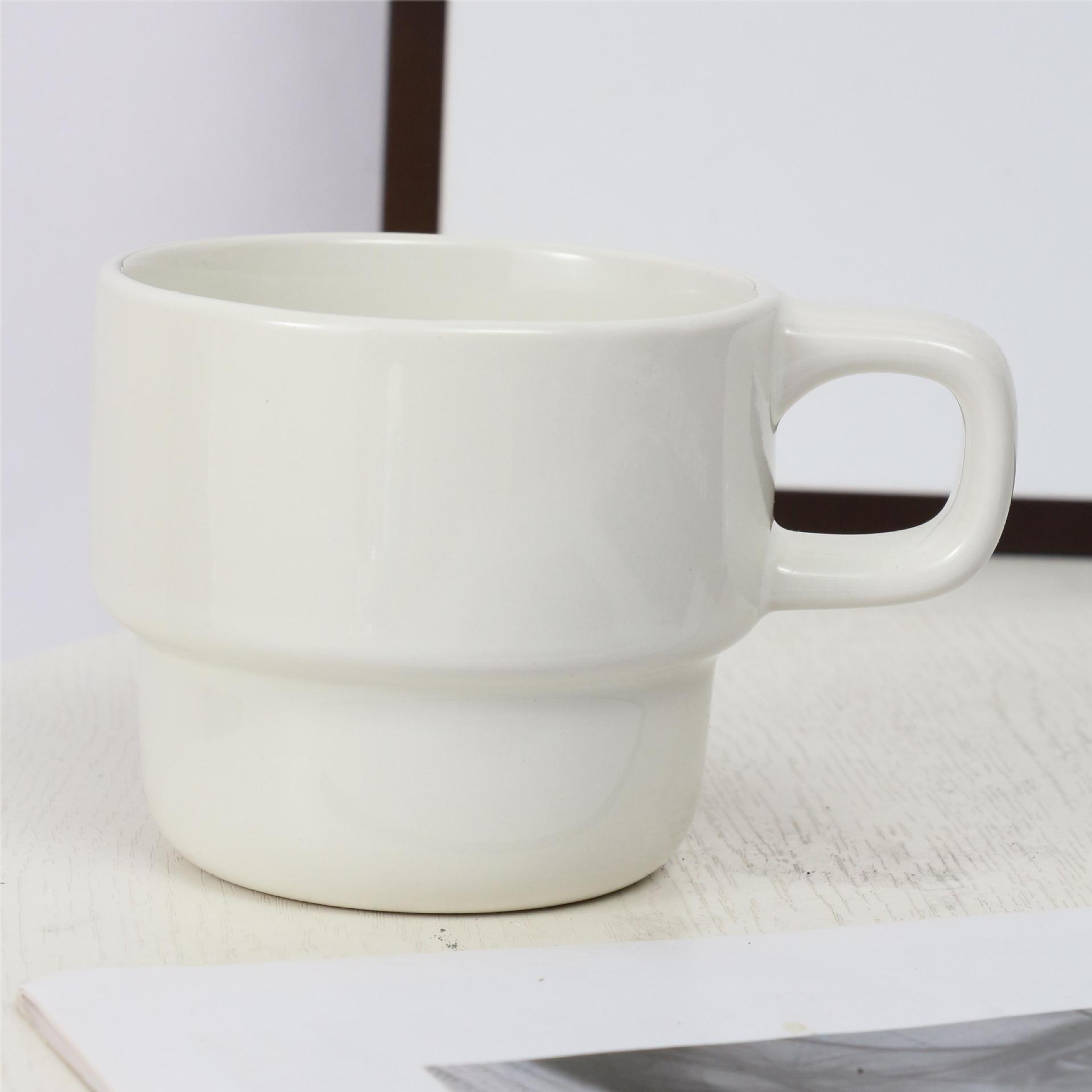 ceramic water cup gift cup printed logo color large capacity mug glaze coffee cup good-looking ceramic cup full figure