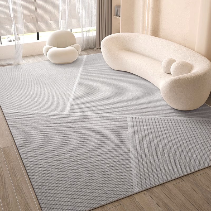 cream style carpet living room light luxury high-grade 2024 new home sofa floor mat bedroom waterproof washable and erasable Item Picture