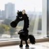 horse year mascot tianxuan high cold black horse ink bag pendant gift plush doll 2026 new Application Scenario
