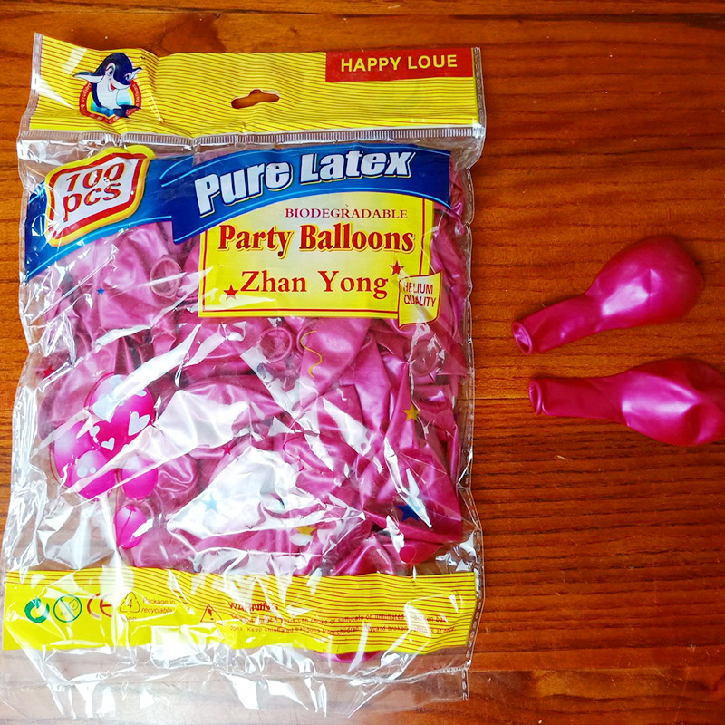 xiongxian balloon wholesale rubber balloons thickened 10-inch 1.5g pearl balloon assortment pack wedding room wedding ceremony layout details Picture