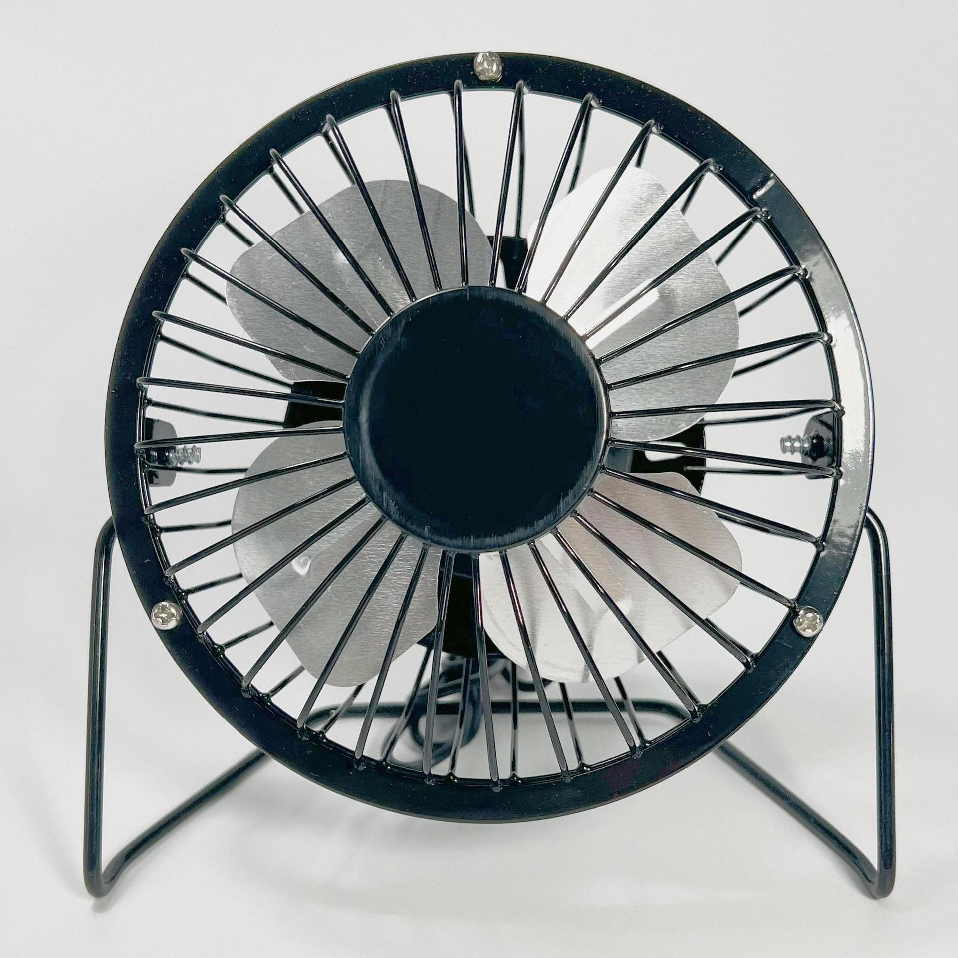 4-inch usb mini fan desktop fan electronic fan mini usb iron electric fan student dormitory loop Item Picture