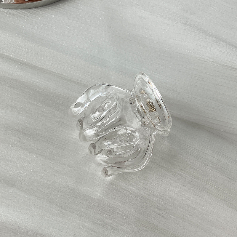 5cm jinchen same style high ponytail grip pumpkin claw 5 teeth fixed hair claw back head shark clip hair clip hairpin Application Scenario